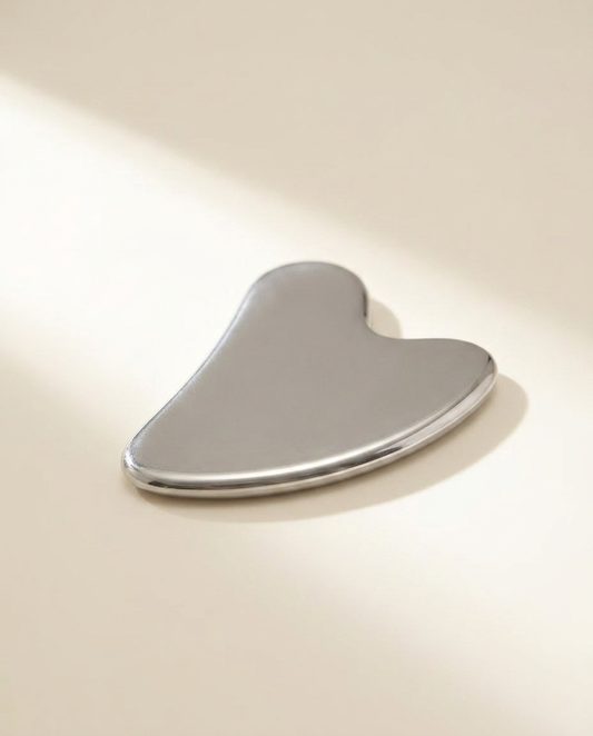 cryo gua sha detail, morning light
