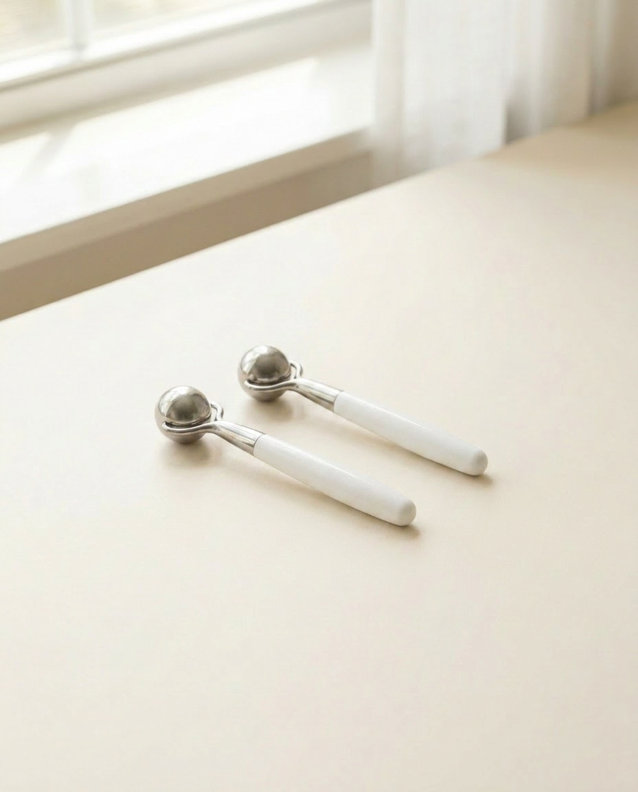 cryo roller duo detail, morning light