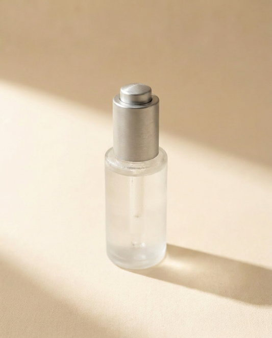 peptide serum detail, morning light